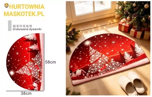maty i wycieraczki świąteczne